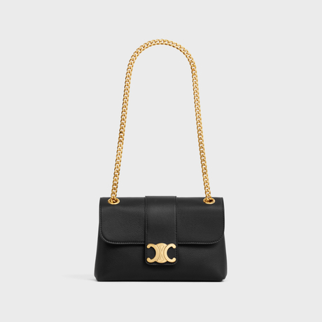 TEEN CELINE VICTOIRE BAG IN SUPPLE CALFSKIN BLACK - Image 5